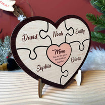 Mom Holds Us Together - Personalized Wooden Plaque