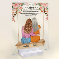 Mom I Love You - Personalized Acrylic Plaque