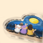 Mom I Love You To The Moon & Back - Personalized Acrylic Plaque