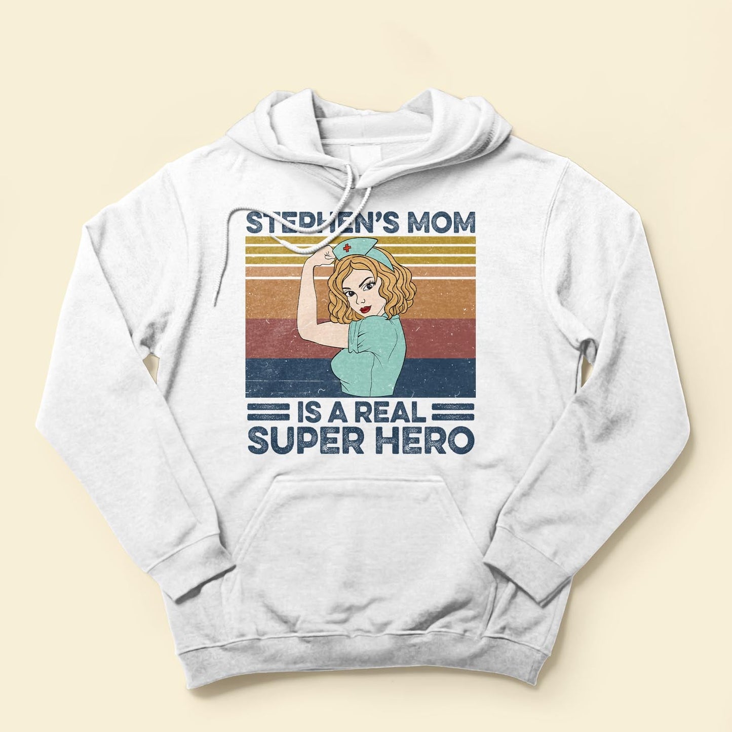 Mom Is A Real Super Hero - Personalized Shirt - Birthday Gift For Mom, Mother, Mama