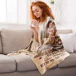 Mom Is The World - Personalized Blanket