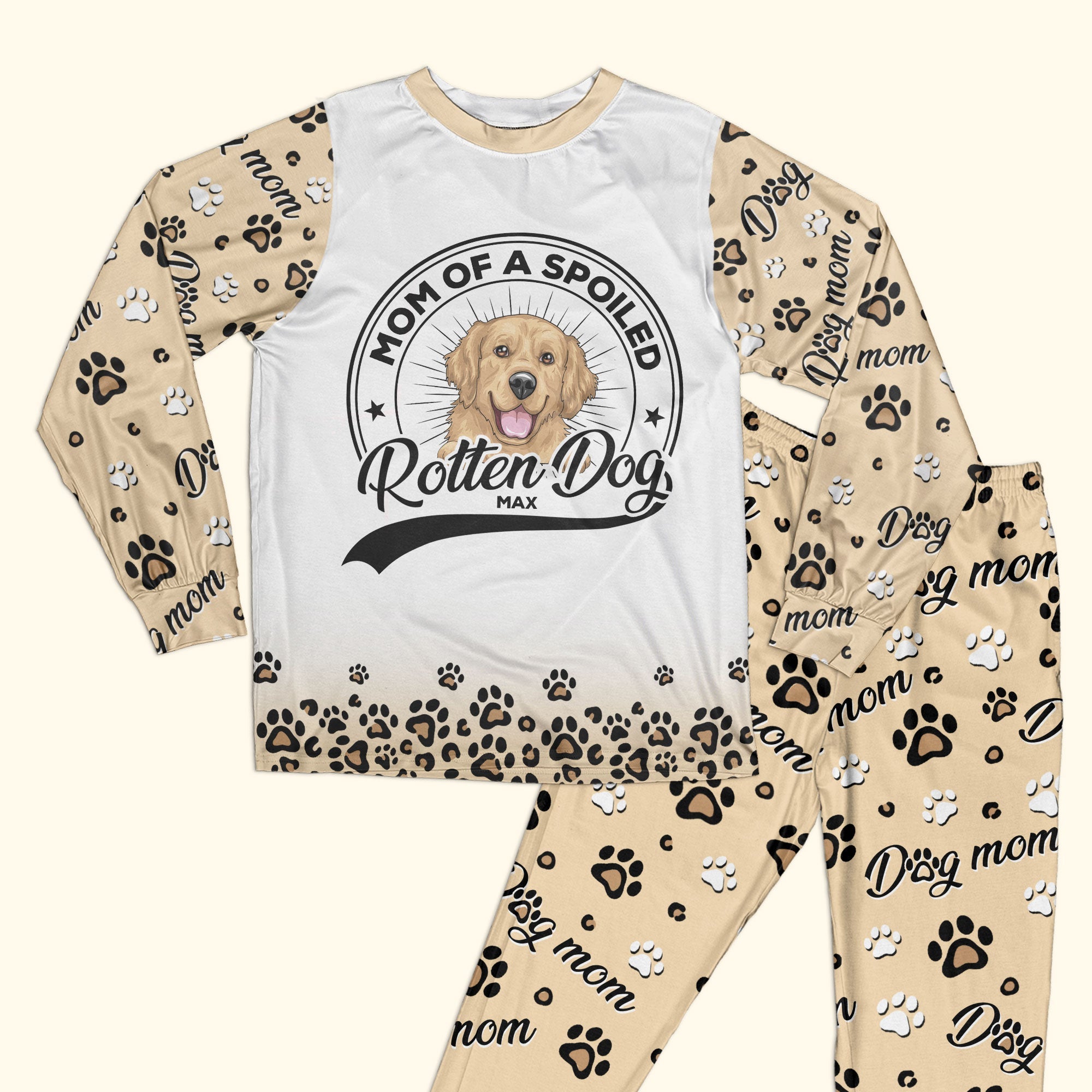 Dog mom 2025 pajama set