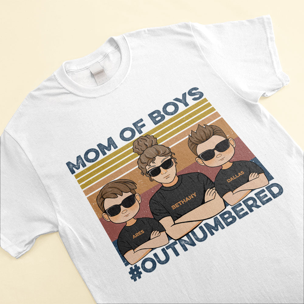 Mom-Of-Boys-Outnumbered-Family-Custom-Shirt-Gift-For-Mom