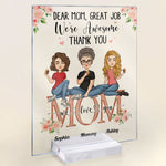 Mom - Thank You - Personalized Acrylic Plaque - Birthday, New Year, Mother's Day Gift For Mother, Mama
