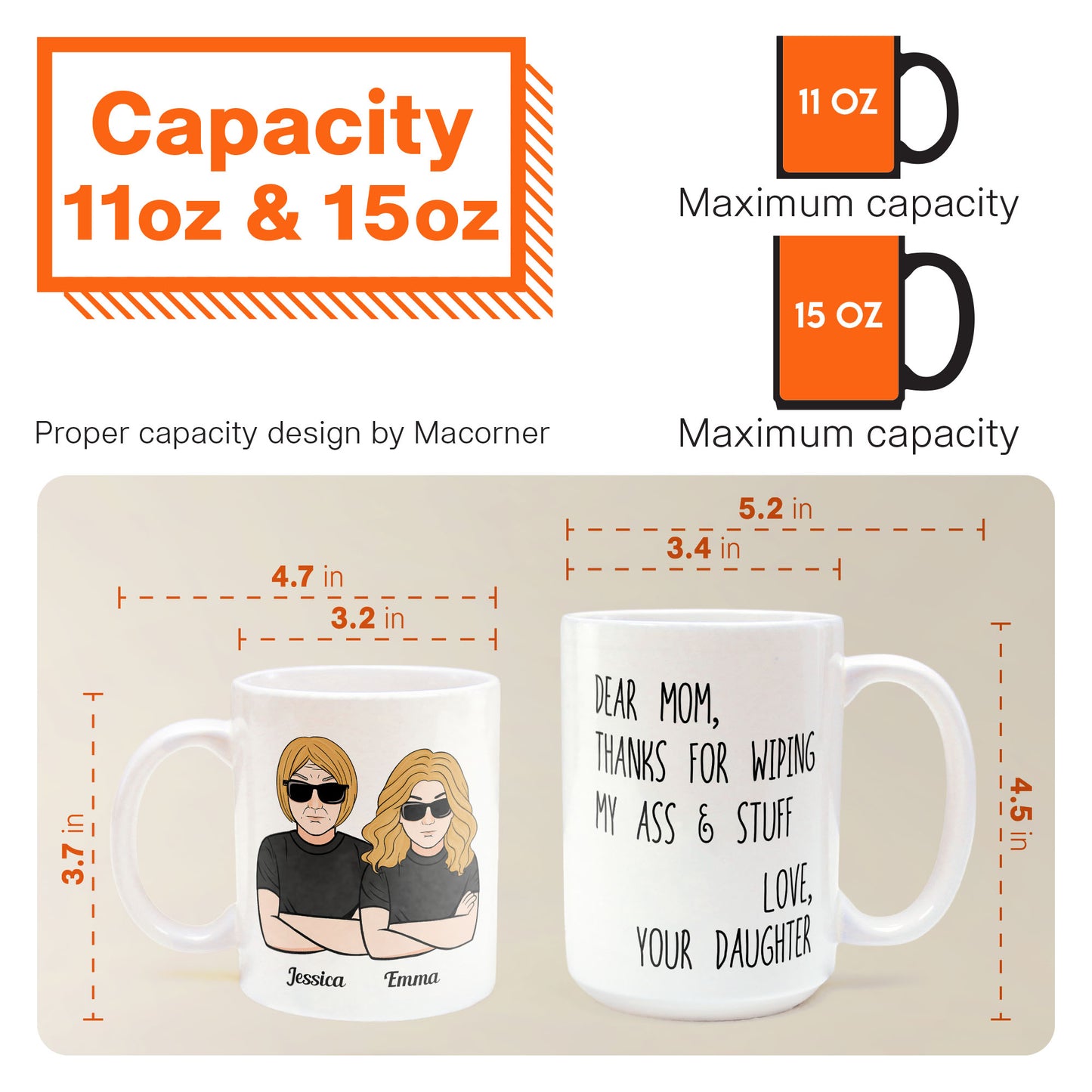 Mom Thanks For Wipping My Stuff - Personalized Mug - Mother's Day Gift For Mom, Mother, Mama - From Son, Daughter, Children