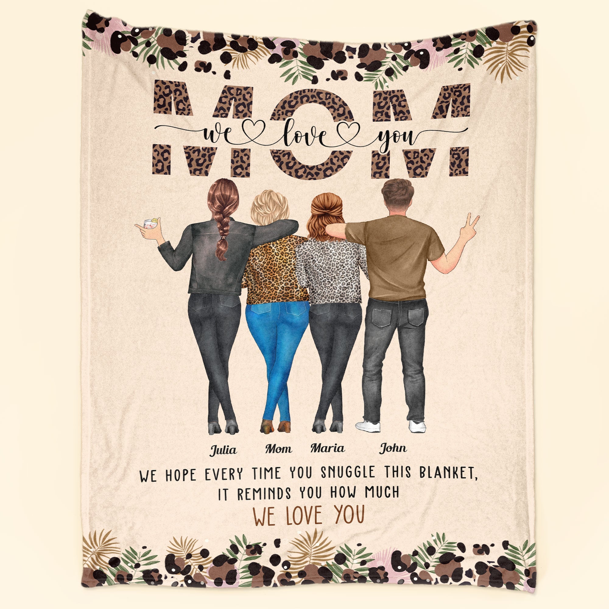 Mom This Blanket Reminds You How Much We Love You - Personalized Blanket