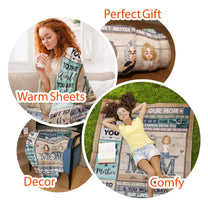 Mom, We Love You 2 - Personalized Mom Blanket