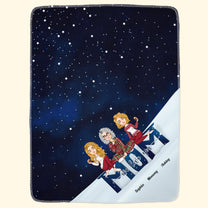 Mom - We Love You - Christmas Edition - Personalized Blanket - Christmas, New Year, Loving Gift Gift For Mom, Mother, Mama