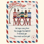 Mom We Love You - Personalized Mom Blanket