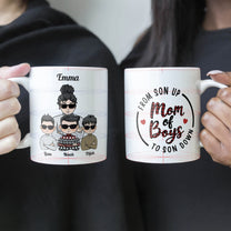 Mom Of Boys From Son Up Till Son Down - Personalized Mug