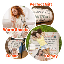 Mom, Never Feel You Are Alone - Personalized Photo Blanket