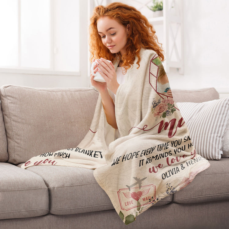 Mom, We Love You - Personalized Photo Blanket