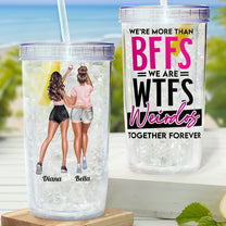 More Than Bffs We Are Weidos Together - Personalized Acrylic Tumbler With Straw