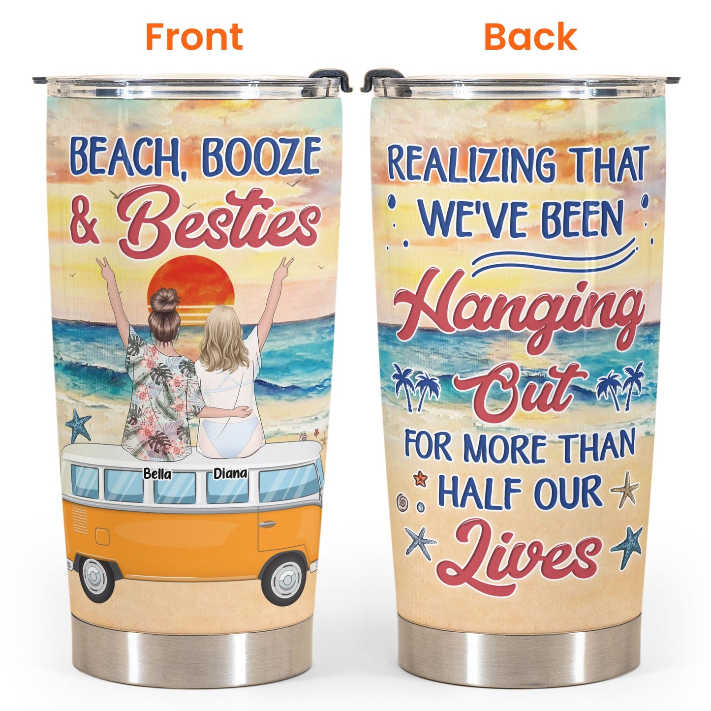 More Than Half Our Lives - Personalized Tumbler Cup