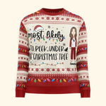 Most Likely To Christmas - 2026 Version - Personalized Ugly Sweater
