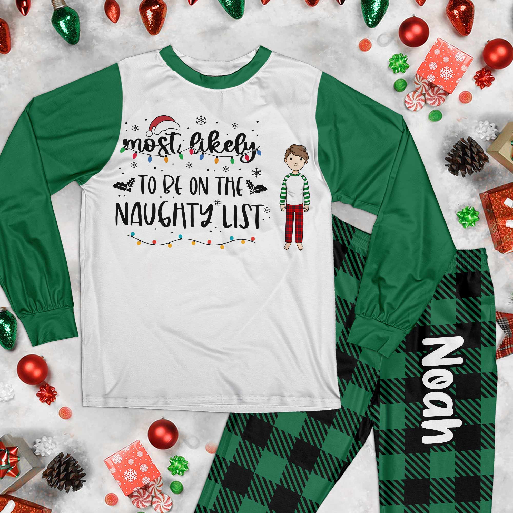 Most Likely To Christmas - Personalized Pajama Set