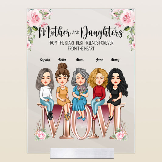 Mother And Children Best Friends For Life - Personalized Acrylic Plaque