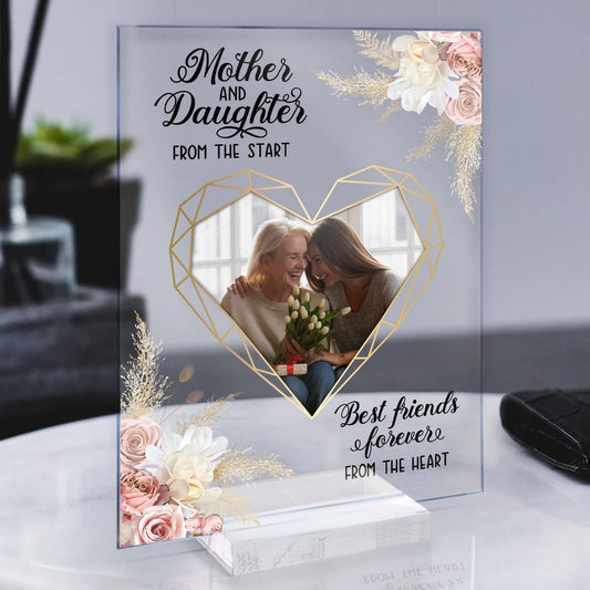 Mother And Daughter BFF Forever - Personalized Acrylic Photo Plaque