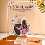 Mother And Daughter Best Friends Forever - Personalized Acrylic Plaque
