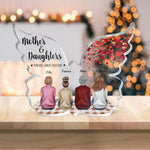 Mother And Daughter Forever Linked Together - Personalized Custom Shaped Acrylic Plaque