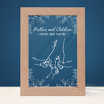Mother And Daughter, Son Forever Linked Together - Personalized Frame Lamp