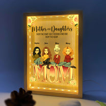 Mother And Daughters BFF Forever - Personalized Frame Light Box