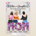 Mother And Daughters - Best Friends Forever From The Heart - Personalized Acrylic Plaque - Mother's Day, Loving, Birthday Gift For Mothers, Mama, Daughter