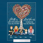 Mother And Daughters Best Friends Forever - Personalized Acrylic Plaque - Mother's Day, Birthday, Loving Gift For Mom, Mum, Grandma, Nana