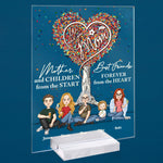 Mother And Daughters Best Friends Forever - Personalized Acrylic Plaque - Mother's Day, Birthday, Loving Gift For Mom, Mum, Grandma, Nana