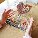 Mother And Daughters Best Friends Forever - Personalized Acrylic Plaque - Mother's Day, Birthday, Loving Gift For Mom, Mum, Grandma, Nana