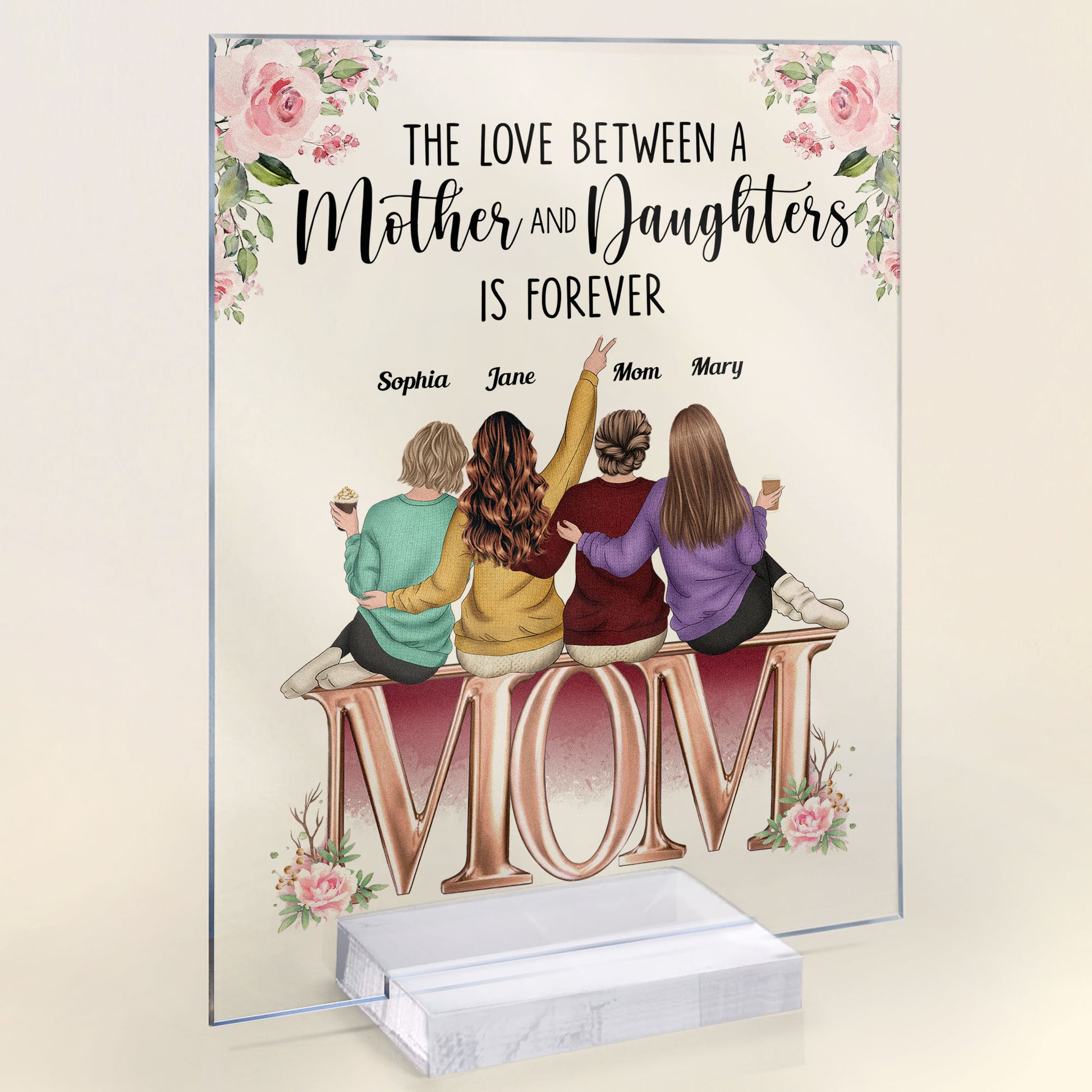 Mother And Daughter - Personalized Acrylic Plaque – Macorner