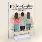 Mother And Daughters Forever Linked Together - Personalized Acrylic Plaque - Birthday, Decoration Gift For Mothers, Grandmas, Daughters