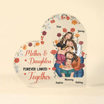 Mother And Daughters Forever Linked Together - Personalized Acrylic Plaque