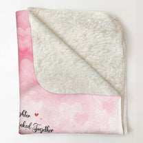 Mother And Daughters Forever Linked Together - Personalized Blanket