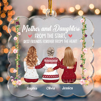 Mother And Daughters From The Start - Personalized Acrylic Ornament