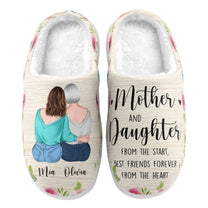 Mother And Daughters From The Start - Personalized Slippers