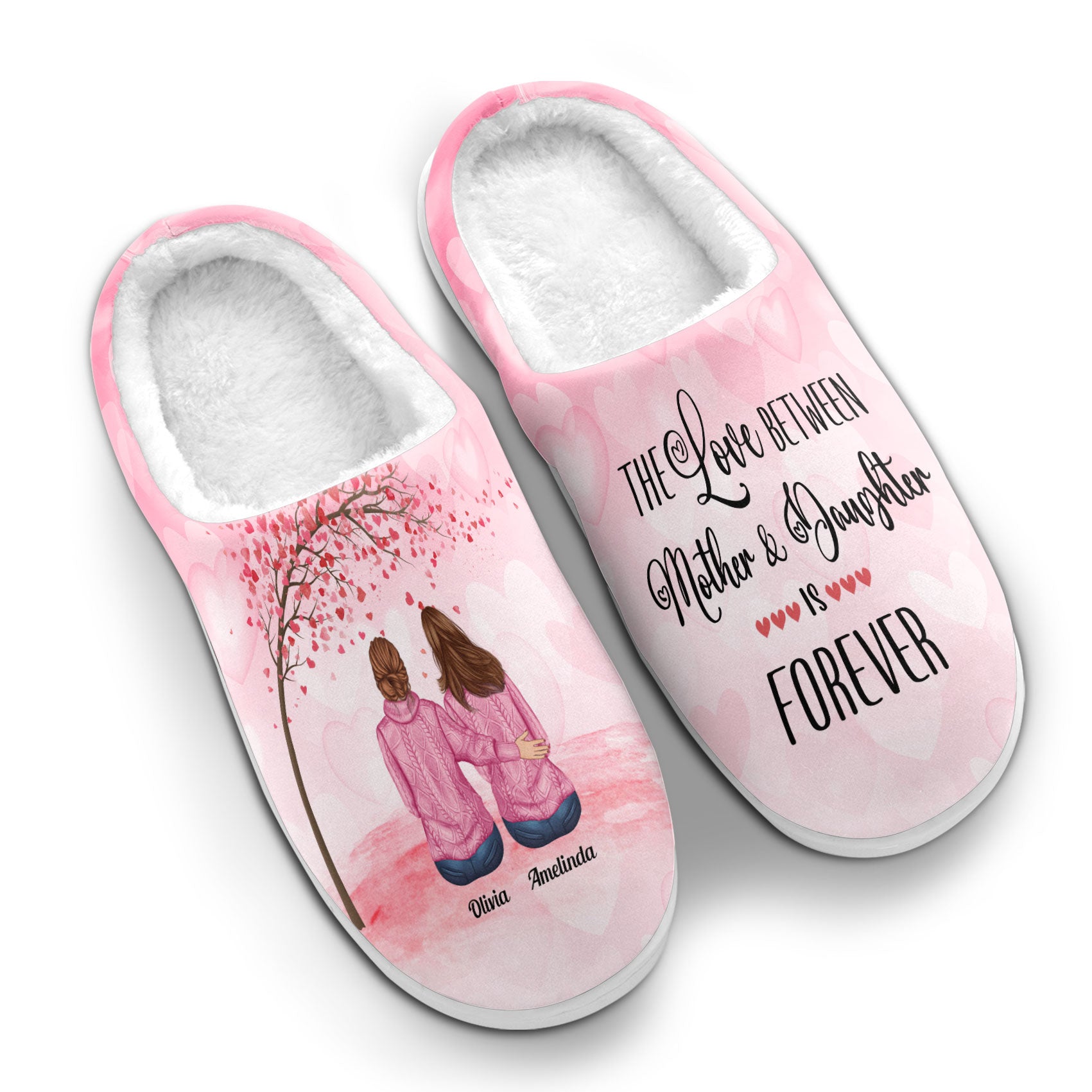 Mother And Daughters - Personalized Slippers
