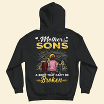 Mother And Son A Bond That Can't Be Broken - Personalized Back Printed Shirt