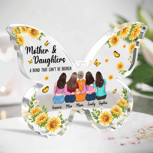 Mother Daughter, Bond That Can't Be Broken - Personalized Acrylic Plaque