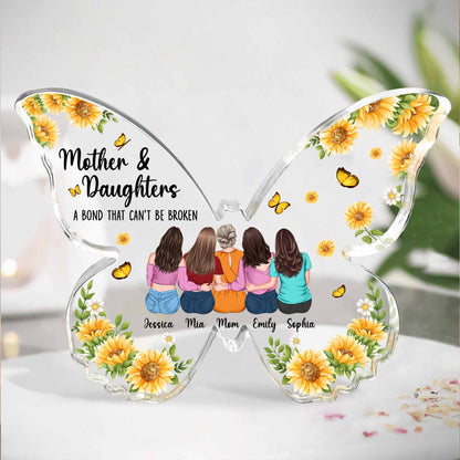 Mother Daughter, Bond That Can't Be Broken - Personalized Acrylic Plaque