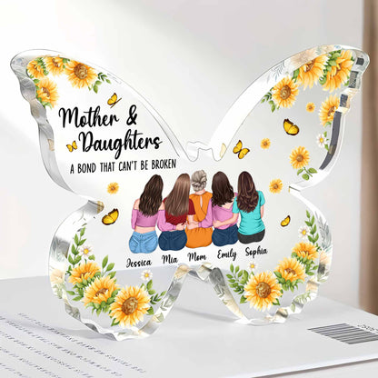 Mother Daughter, Bond That Can't Be Broken - Personalized Acrylic Plaque