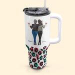 Mother Daughter's Best Friend Mom Gifts - Personalized 40oz Tumbler With Straw