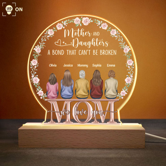 Mother & Children A Bond That Can't Be Broken - Personalized LED Light