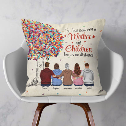 Mother & Children Colorful Tree - Personalized Pillow (Insert Included)
