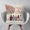 Mother &amp; Children Colorful Tree - Personalized Pillow (Insert Included)