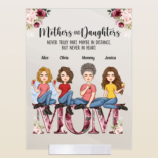 Mother & Children Floral - Personalized Acrylic Plaque