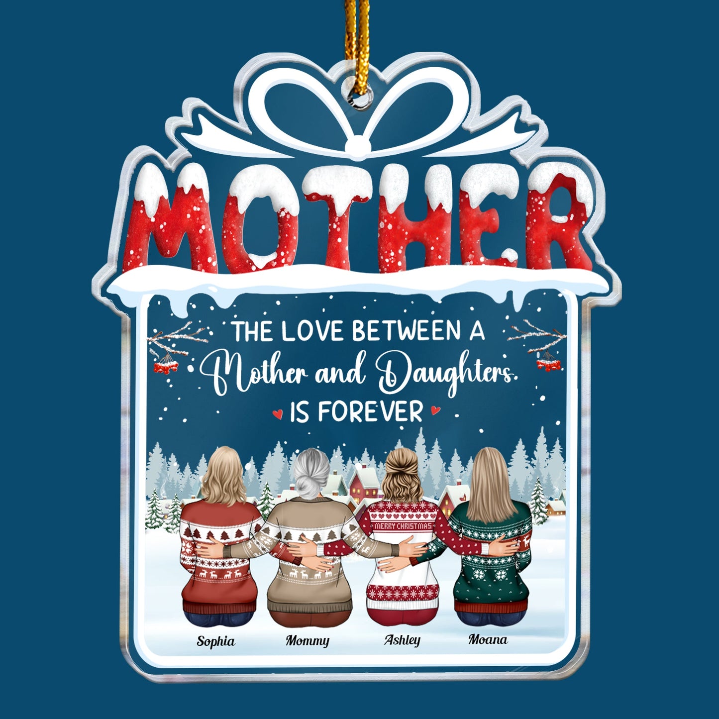 Mother & Children Is Forever - Personalized Acrylic Ornament