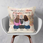 Mother & Daughter Forever Linked Together - Personalized Pillow (Insert Included) - Birthday, Loving Gift For Mom, Mother, Daughters