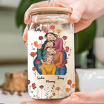 Mother & Daughters - A Bond That Can't Be Broken - Personalized Clear Glass Cup