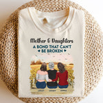 Mother & Daughters Forever Linked Together - Personalized Comfort Tee